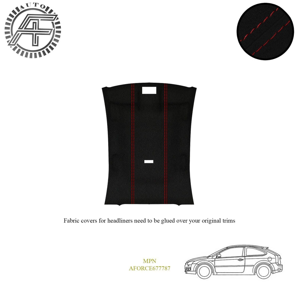 LUXE SUEDE HEADLINER COVER FITS FORD FOCUS MK3 3 DOOR HATCHBACK 2004-2011