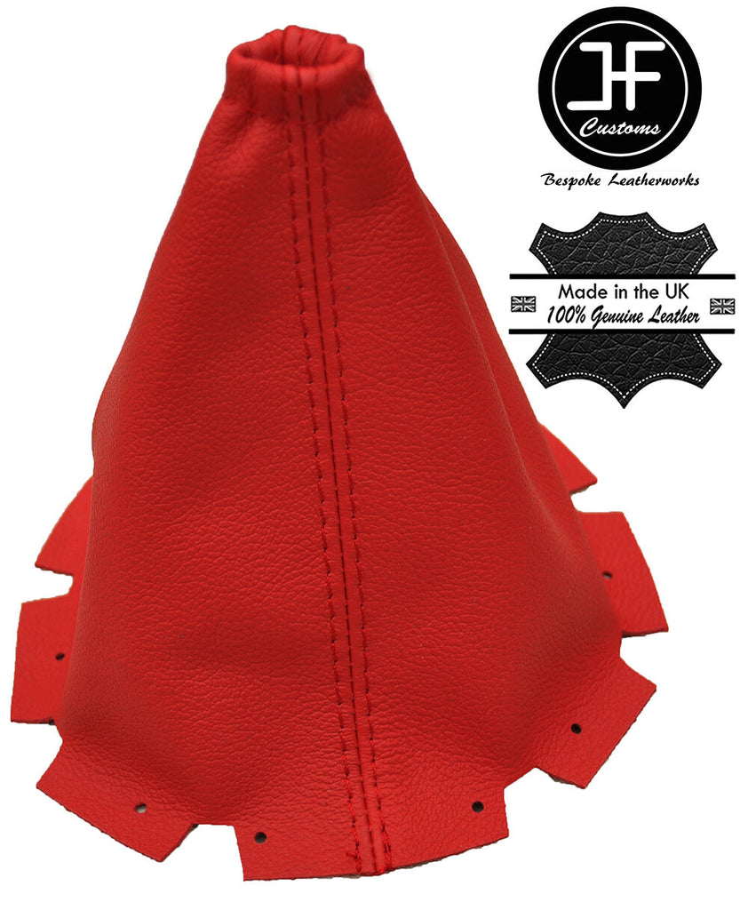 RED LEATHER MANUAL GEAR GAITER FITS NISSAN JUKE 2010-2016 CUSTOM NEW MADE IN UK