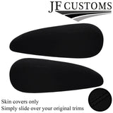 BLACK STITCH ITALIAN SUEDE 2X SEAT ARMREST COVERS FOR CITROEN C4 PICASSO 06-13