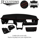 RED STITCH LEATHER COVER FOR FORD MUSTANG 05-09 COUPE FULL INTERIOR RECOVERY KIT