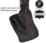 RED STITCH TOP GRAIN LEATHER MANUAL GEAR GAITER FITS CITROEN C4 CACTUS 14-18