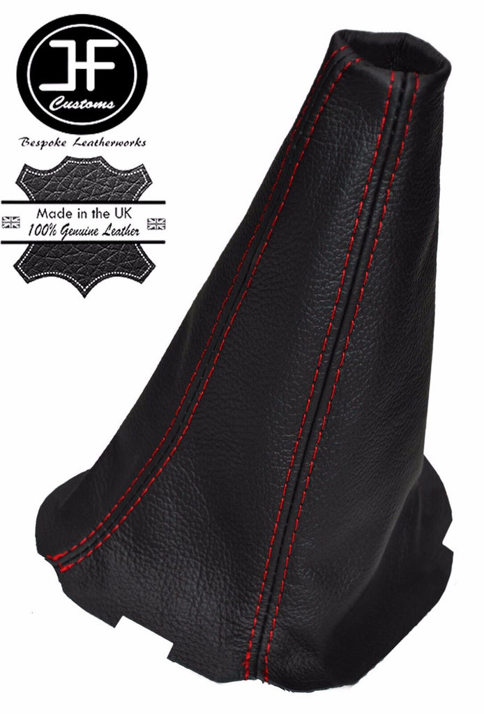 RED STITCHING REAL LEATHER MANUAL GEAR GAITER FITS SUBARU FORESTER 2002-2008