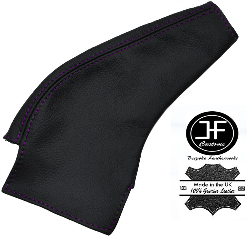 PURPLE STITCHING FITS MAZDA MX5 MK1 MK2 89-05 CUSTOM HANDBRAKE GAITER LEATHER