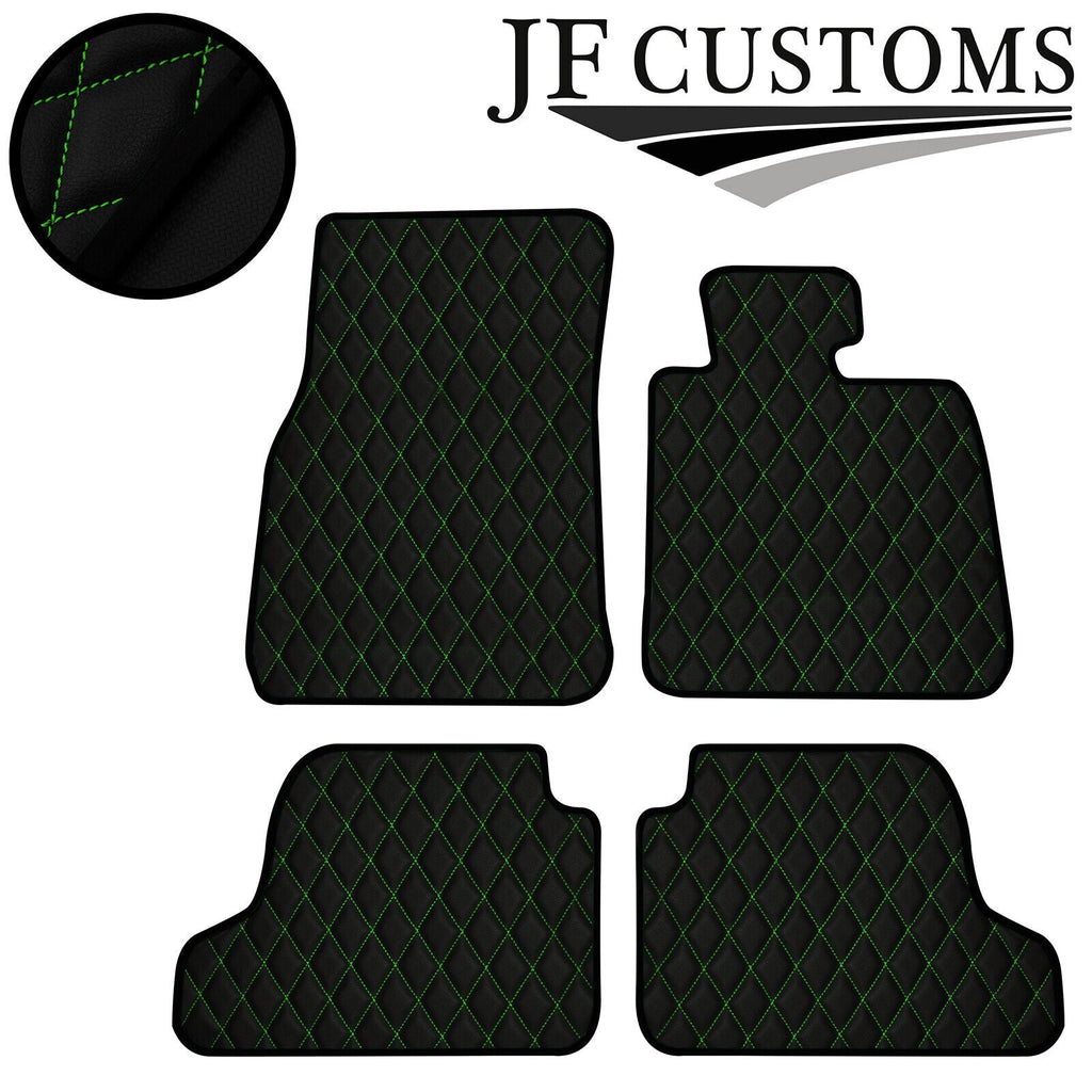 GREEN   DIAMOND STITCH VINYL 4X TAILORED FLOOR MAT CARPETS FOR BMW F22 F23 14-20