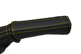 yellow stitch FITS ALFA ROMEO GTV SPIDER 95-05 LEATHER HANDBRAKE HANDLE COVER