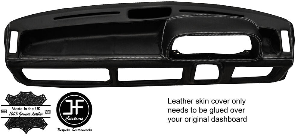 GREY STITCHING DASH DASHBOARD LEATHER COVER FITS FORD FIESTA MK1 XR2 CUSTOM NEW