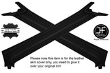 BLACK STITCH 2X A POST PILLAR LEATHER SKIN COVERS FITS FORD MUSTANG COUPE 69-70