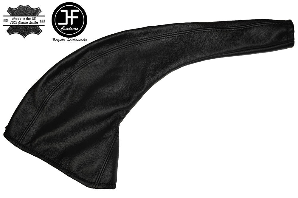 BLACK STITCH LEATHER SKIN HANDBRAKE GAITER FITS FORD TRANSIT TOURNEO 1996-2000