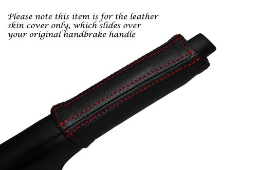 RED STITCH LEATHER HANDBRAKE HANDLE SKIN COVER FITS FORD KA 2009-2014 CUSTOM NEW