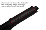 RED STITCH LEATHER HANDBRAKE HANDLE SKIN COVER FITS FORD KA 2009-2014 CUSTOM NEW