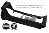 YELLOW STITCHING CENTRE CONSOLE LEATHER COVERS FITS DELOREAN DMC-12 1981-1983