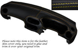 YELLOW STITCH DASH DASHBOARD LEATHER SKIN COVER FITS HONDA CRX DEL SOL 92-97