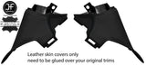 BLACK STITCH 2X QUARTER C PILLAR LEATHER COVER FOR TOYOTA GT86 SUBARU BRZ 12-19