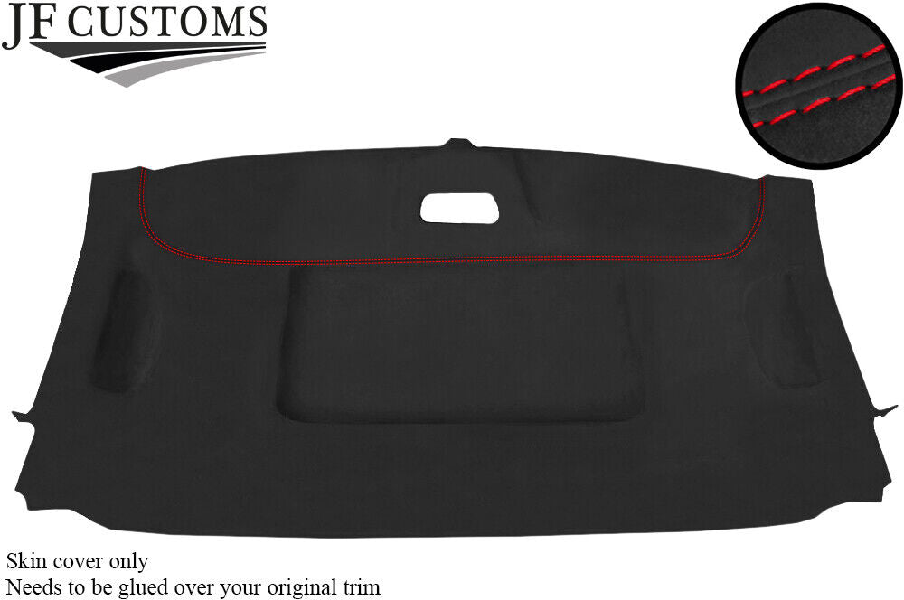 RED STITCH ROOF HEADLINING DARK GREY LUXE COVER FOR MERCEDES W639 VITO VIANO