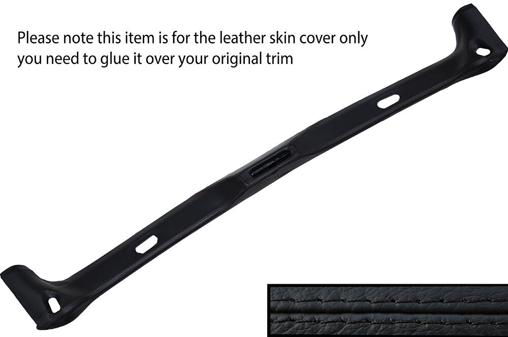 BLACK STITCH TOP WINDSCREEN SURROUND TRIM SKIN COVER FITS BMW Z3 1995-2003