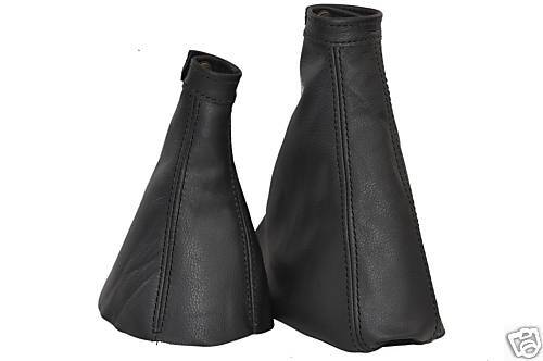 FITS ALFA ROMEO 166  SPORTRONIC GAITERS SET BLACK STITCH CUSTOM NEW MADE IN UK