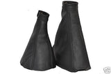 FITS ALFA ROMEO 166  SPORTRONIC GAITERS SET BLACK STITCH CUSTOM NEW MADE IN UK