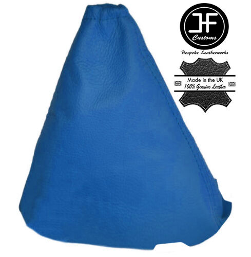 BLUE LEATHER MANUAL GEAR GAITER FOR FORD FOCUS II MK2 2004-2008 CUSTOM NEW