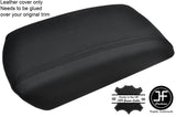 BLACK STITCHING REAL LEATHER ARMREST LID COVER FITS FORD S MAX S-MAX 2015-2017