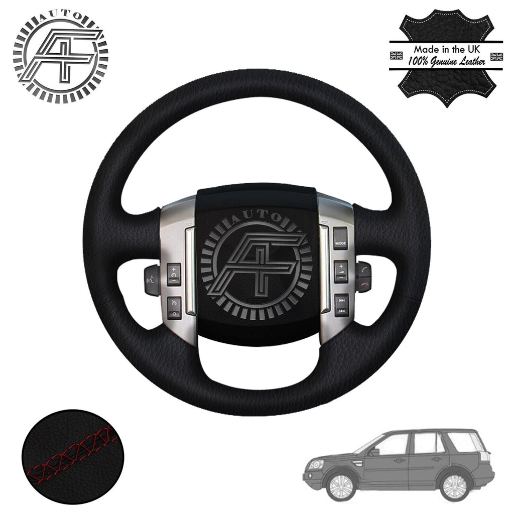 FITS LAND ROVER FREELAND 2 LEATHER STEERING WHEEL COVER CUSTOM NEW MADE IN UK