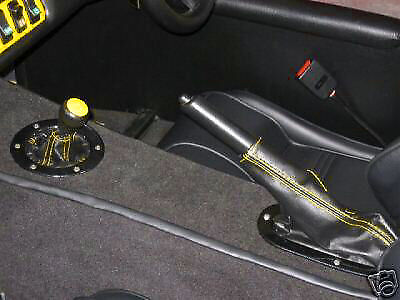 YELLOW STITCH GEAR GAITER & HANDBRAKE GAITER LEATHER SKIN FITS WESTFIELD