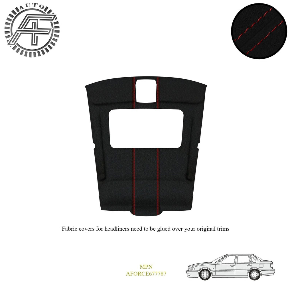 LUXE SUEDE CUSTOM HEADLINER COVER FITS VOLVO S70 4-DOOR SEDAN+ SUNROOF 1997-2000