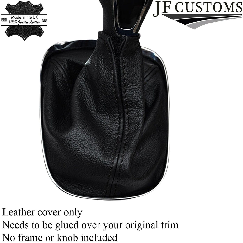 BLACK STITCHING LEATHER MANUAL GEAR GAITER FITS VAUXHALL OPEL MOKKA 2012-2016