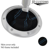 L BLUE FOUR STITCHING REAL SUEDE MANUAL GEAR GAITER FITS AUDI TT MK1 1998-2006