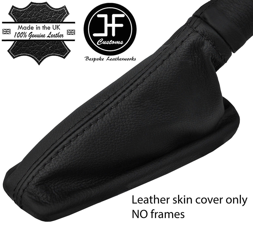 BLACK STITCH TOP GRAIN REAL LEATHER HANDBRAKE GAITER FOR RANGE ROVER L322 02-06