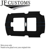 L BLUE STITCH LUXE-SUEDE SUN ROOF HEADLINER COVER FOR BMW MINI R50 R53 01-06