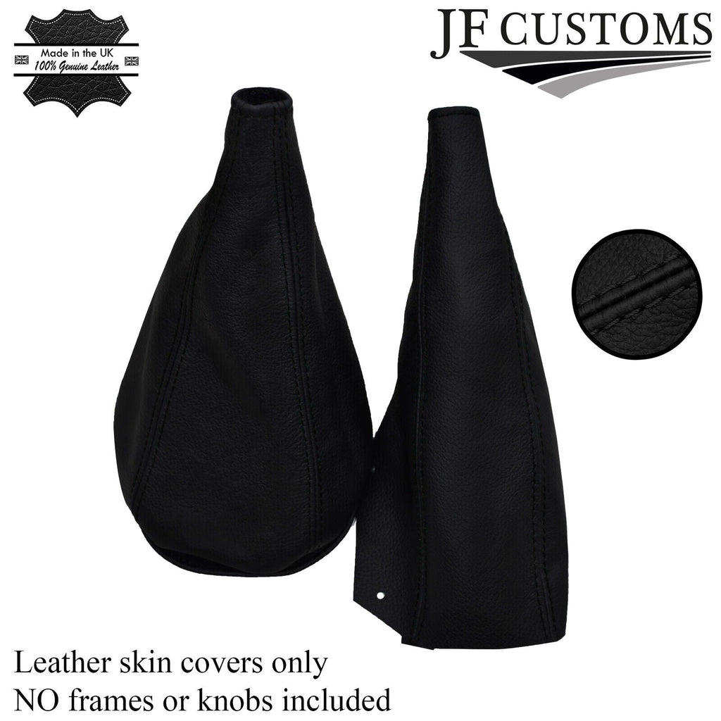 BLACK STITCH FITS MINI COOPER CLASSIC REAL LEATHER GEAR & HANDBRAKE GAITER
