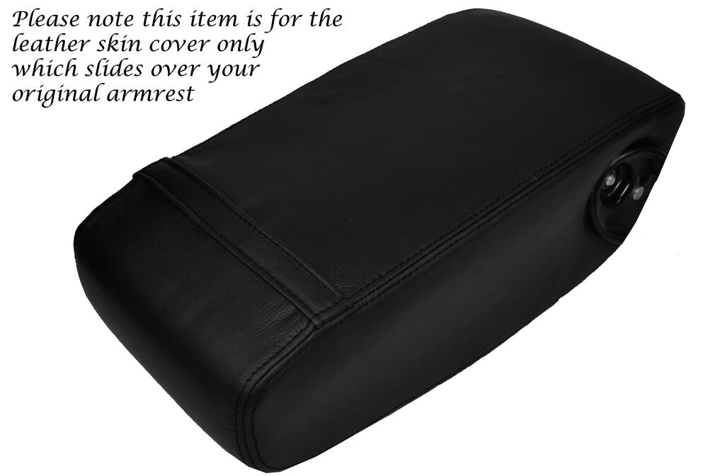 BLACK STITCHING REAR LEATHER SKIN COVER FITS MERCEDES S CLASS SE W126 79-91