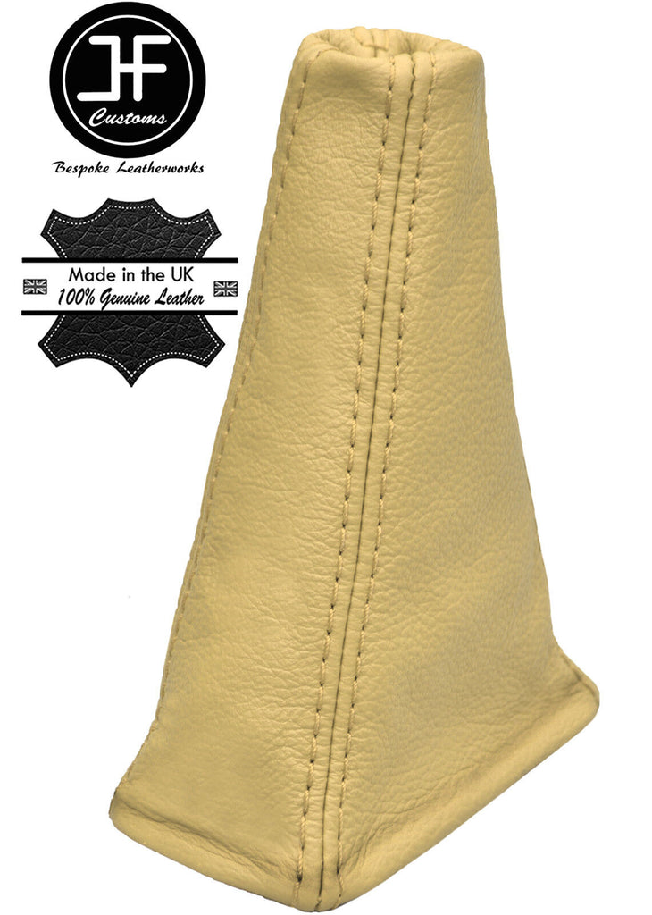 CREAM LEATHER AUTO AUTOMATIC GEAR STICK GAITER FOR LAND ROVER FREELANDER 98-02