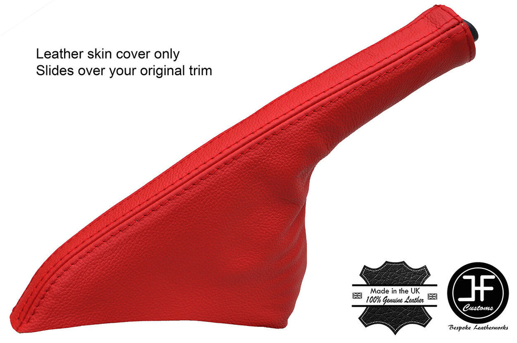 RED REAL LEATHER HANDBRAKE GAITER FITS SILVA 240SX S14 1994-1998 CUSTOM NEW