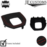 RED STITCH AUTOMATIC GEAR SURROUND COVER+FRAME FOR ALFA ROMEO GIULIA 952 16-19