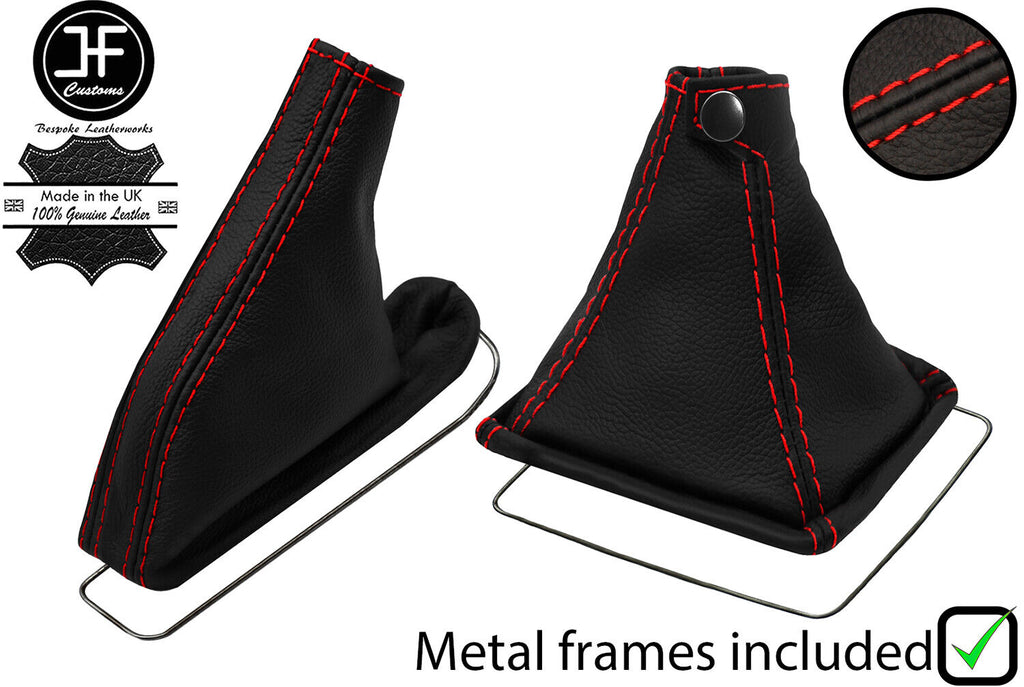 RED STITCH TOP GRAIN LEATHER GEAR+HANDBRAKE+METAL FRAME FOR LEXUS IS 06-12