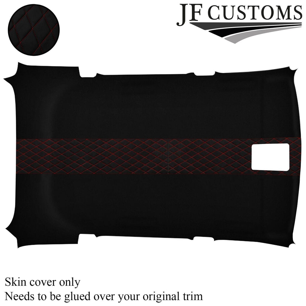 DSG2 RED DIAMOND STITCH LUXE SUEDE HEADLINER COVER FOR FOR BMW X3 E83 03-10