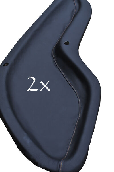 FITS SMART FORTWO 2X DOOR CARDS COVERS grey stitching CUSTOM NEW MADE IN UK