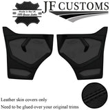 BLACK STITCH LEATHER 2X FRONT DOOR COVERS FOR FORD TRANSIT CUSTOM MK8 13-18