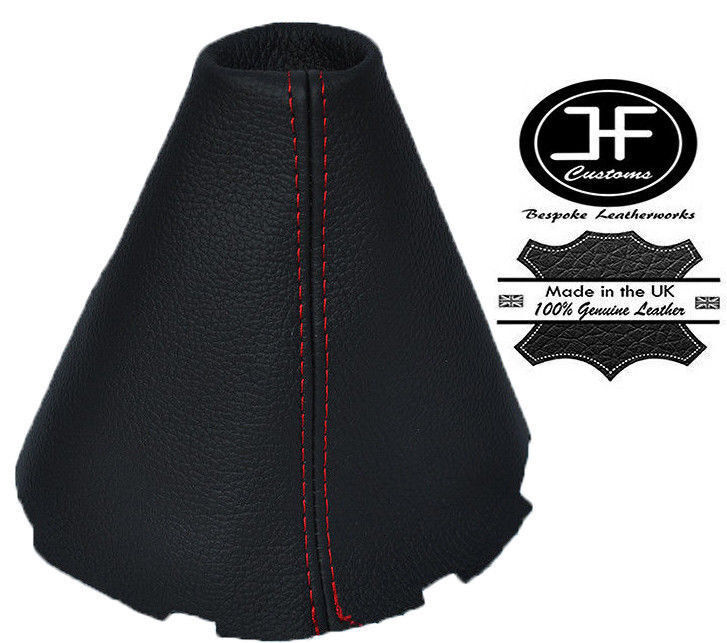 RED STICH LEATHER AUTO AUTOMATIC GEAR GAITER FITS LAND ROVER FREELANDER 03-05