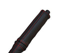 red stitch FITS SUZUKI JIMNY 98-11  LEATHER HANDBRAKE HANDLE COVER ONLY