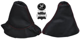 RED STITCHING LEATHER GEAR & HANDBRAKE GAITER FITS PEUGEOT 308 07-12 5 SPEED