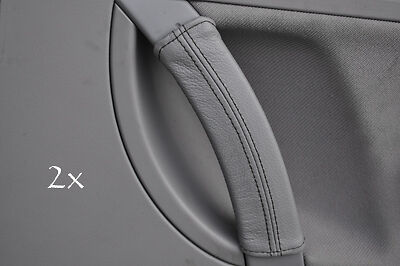FITS VW BEETLE 98-05 LEATHER 2X DOOR HANDLE COVERS black CUSTOM NEW MADE IN UK