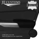 BLACK STITCH 2X FRONT DOOR ARMREST COVER FITS SUZUKI VITARA LY 15-20 CUSTOM NEW
