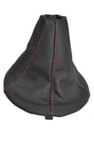 FITS HYUNDAI COUPE 06+ GEAR GAITER  LEATHER RED STITCH CUSTOM NEW MADE IN UK