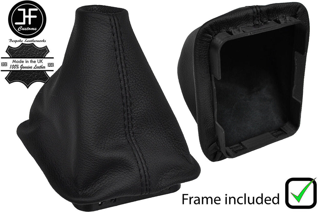 BLACK STITCH LEATHER MANUAL GEAR+PLASTIC FRAME FITS VOLVO 480 1986-1995