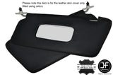 BLACK STITCH 2X SUN VISORS LEATHER COVERS FITS FORD SIERRA COSWORTH MK1 82-86