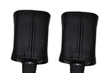 BLACK STITCH FITS FORD TRANSIT CONNECT 02-12 2X SEAT BELT LEATHER COVERS