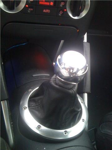 FITS AUDI TT BLACK GEAR GAITER LEATHER SHIFT BOOT BLACK STIT CUSTOM NEW