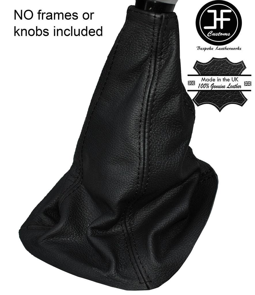 BLACK STITCHING MANUAL LEATHER GEAR GAITER FITS GREAT WALL H5 X200 2009-2013